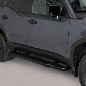 Marche-pied rectangulaire tube noir mat ou chromé - VOLKSWAGEN - TIGUAN 11/2007-07/2011 - 5 portes