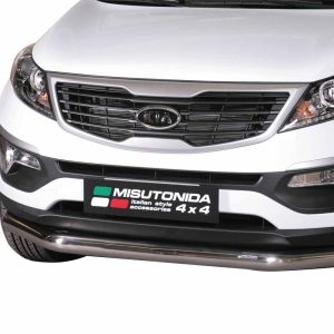 Oval Tube inox - Diamètre 63 chromé - KIA - SPORTAGE 01/2011-02/2015