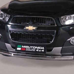 Oval Tube inox - Diamètre 63 chromé - CHEVROLET - Captiva 04/2011-12/2015