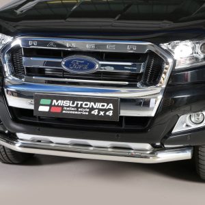 Oval Tube inox - Diamètre 63 chromé - FORD - Ranger 01/2012-09/2015