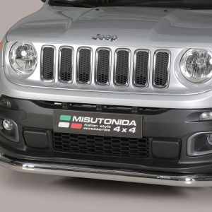 Oval Tube inox - Diamètre 63 chromé - JEEP - GRAND CHEROKEE 01/2014-05/2017