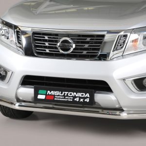 Oval Tube inox - Diamètre 63 chromé - NISSAN - NAVARA D23 01/2016-12/2018