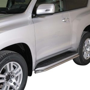 Protection bas de caisse tube inox chromé - TOYOTA - LAND CRUISER KDJ150 09/2013-02/2018 - 3 portes