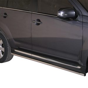 Protection bas de caisse tube inox chromé - MITSUBISHI - OUTLANDER 01/2015-12/2017 - 5 portes