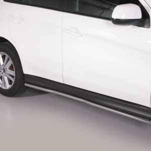 Protection bas de caisse tube inox chromé - MITSUBISHI - ASX 01/2010-12/2011 - 5 portes
