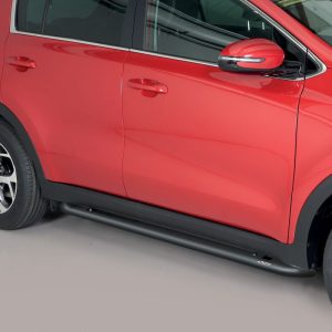 Protection bas de caisse tube inox noir mat - KIA - SPORTAGE 01/2022-12/2024 - 5 portes