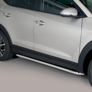 Protection bas de caisse tube inox chromé - HYUNDAI - TUCSON 01/2021-12/2023 - 5 portes