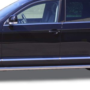 Protection bas de caisse tube inox chromé - VOLKSWAGEN - TOUAREG 01/2002-05/2007 - 5 portes