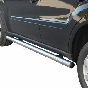 Protection bas de caisse tube inox chromé - MERCEDES - CLASSE M 01/2006-12/2008 - 5 portes