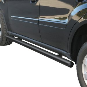 Protection bas de caisse tube inox noir mat - MERCEDES - CLASSE M 01/2006-12/2008 - 5 portes