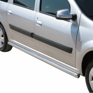 Protection bas de caisse tube inox chromé - DACIA - Logan break 01/2013-12/2016 - break