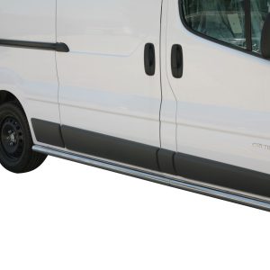 Protection bas de caisse tube inox chromé - RENAULT - TRAFIC 10/2006-07/2014 - L1H1