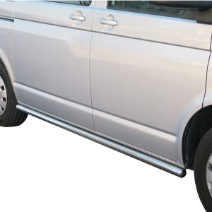 Protection bas de caisse tube inox chromé - VOLKSWAGEN - TRANSPORTER T5 01/2004-10/2009 - L1H1