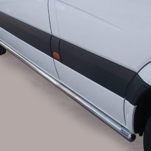 Protection bas de caisse tube inox chromé - VOLKSWAGEN - CRAFTER 01/2011-03/2017 - L2