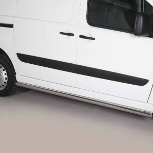 Protection bas de caisse tube inox noir mat - PEUGEOT - EXPERT 01/2007-07/2016 - L1