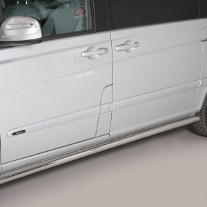 Protection bas de caisse tube inox chromé - MERCEDES - CLASSE V 01/2015-05/2019 - L1