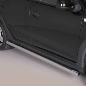 Protection bas de caisse tube inox chromé - DACIA - Sandero Stepway 01/2013-12/2016 - 5 portes