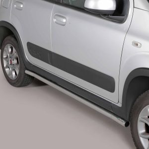 Protection bas de caisse tube inox chromé - FIAT - Panda 01/2012-12/2015 - 5 portes