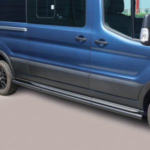 Protection bas de caisse tube inox noir mat - FORD - TRANSIT 2T 01/2020-12/2026 - Trac L2H2