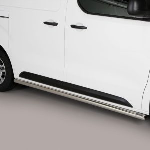 Protection bas de caisse tube inox noir mat - PEUGEOT - TRAVELLER 01/2020-12/2023 - L1