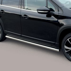 Protection bas de caisse tube inox chromé - PEUGEOT - 2008 01/2023-12/2026 - 5 portes