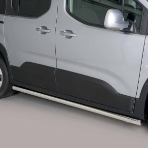 Protection bas de caisse tube inox noir mat - PEUGEOT - RIFTER 03/2024-12/2027 - L2