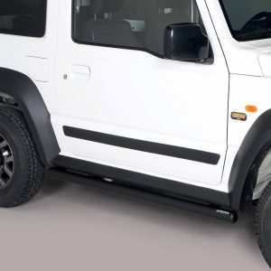 Protection bas de caisse tube inox noir mat - SUZUKI - JIMNY 01/2020-12/2024 - 3 portes