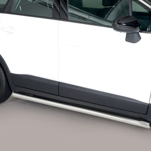 Protection bas de caisse tube inox chromé - OPEL - CROSSLAND X 01/2017-09/2020 - 5 portes