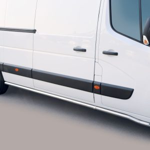 Protection bas de caisse tube inox noir mat - OPEL - MOVANO 01/2021-12/2023 - L3