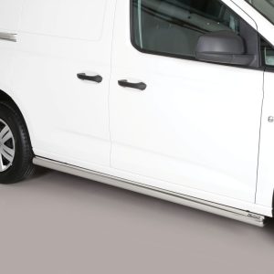 Protection bas de caisse tube inox chromé - VOLKSWAGEN - CADDY 01/2024-12/2027 - L1