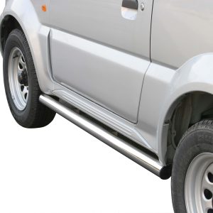 Protection bas de caisse tube inox chromé - SUZUKI - JIMNY 01/2005-12/2011 - 3 portes