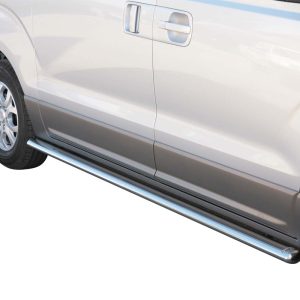 Protection bas de caisse tube inox chromé - HYUNDAI - H1 01/2008- - L1
