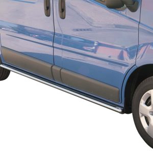 Protection bas de caisse tube inox chromé - OPEL - VIVARO 10/2006-07/2014 - L1H1