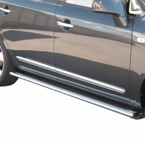 Protection bas de caisse tube inox chromé - KIA - CARENS 01/2010-12/2012 - monospace